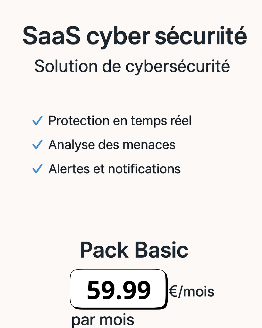 Pack Basic SaaS Cyber Sécurité